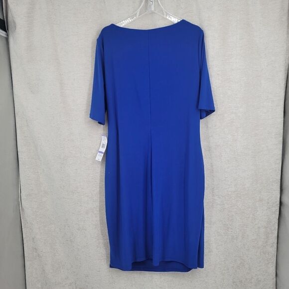 Black Label by Evan-Picone Short Sleeve Sheath Dress Women's Plus Size 18 NWT - Picture 7 of 16